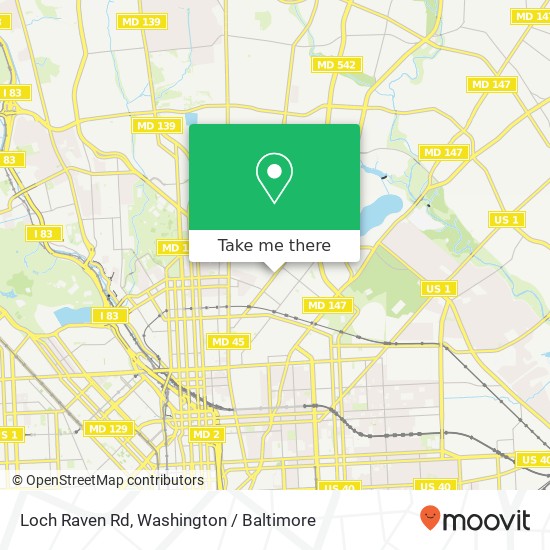 Loch Raven Rd, Baltimore, MD 21218 map