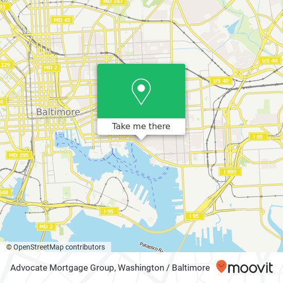Mapa de Advocate Mortgage Group, 720 S Montford Ave