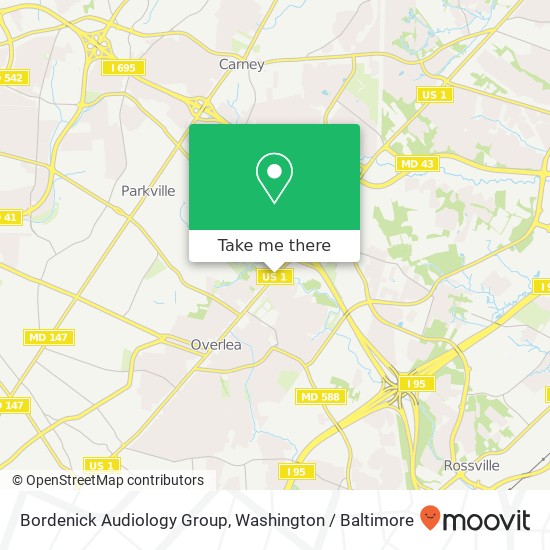 Bordenick Audiology Group, 7656 Belair Rd map