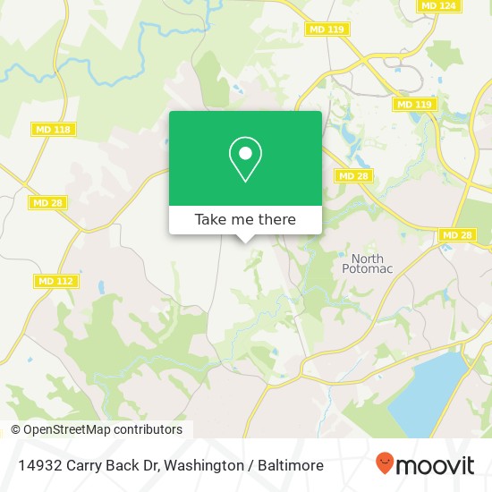 14932 Carry Back Dr, Gaithersburg, MD 20878 map