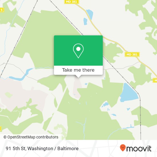 Mapa de 91 5th St, Brandywine, MD 20613