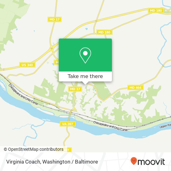Mapa de Virginia Coach