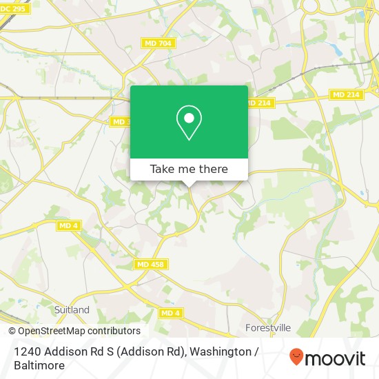 1240 Addison Rd S (Addison Rd), Capitol Heights, MD 20743 map