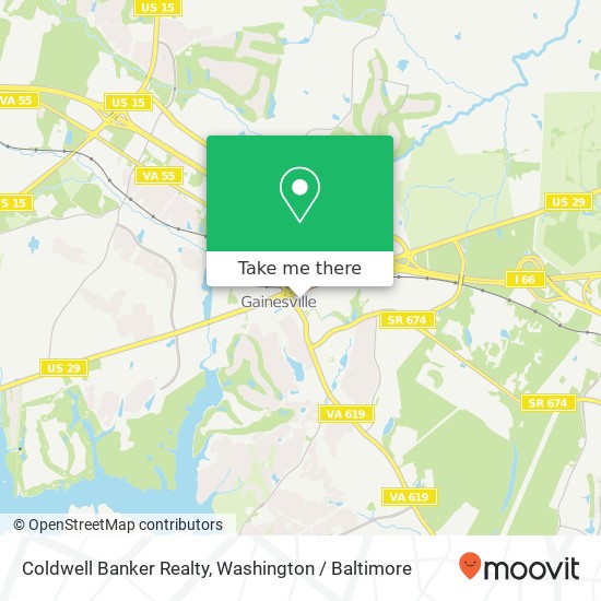 Mapa de Coldwell Banker Realty, 7500 Iron Bar Ln