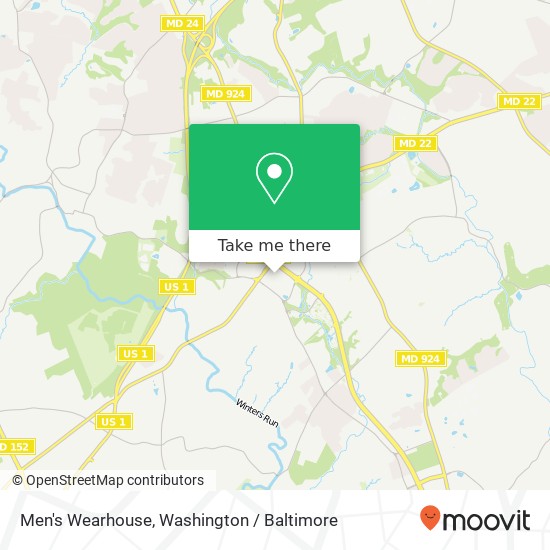 Mapa de Men's Wearhouse, 615 Bel Air Rd