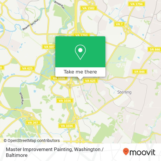 Mapa de Master Improvement Painting, Sterling, VA 20164