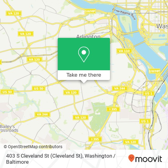 403 S Cleveland St (Cleveland St), Arlington, VA 22204 map
