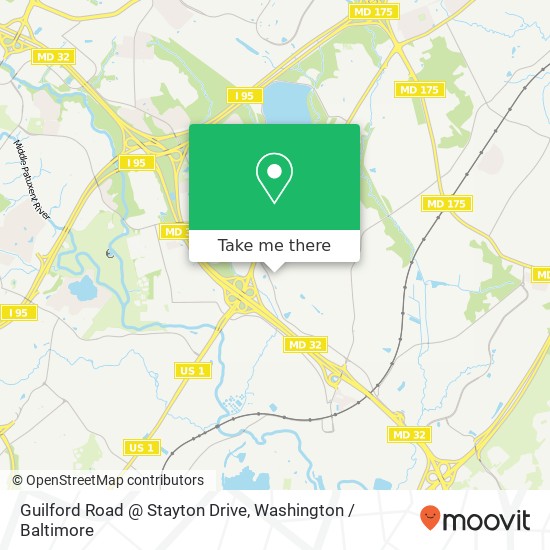 Mapa de Guilford Road @ Stayton Drive