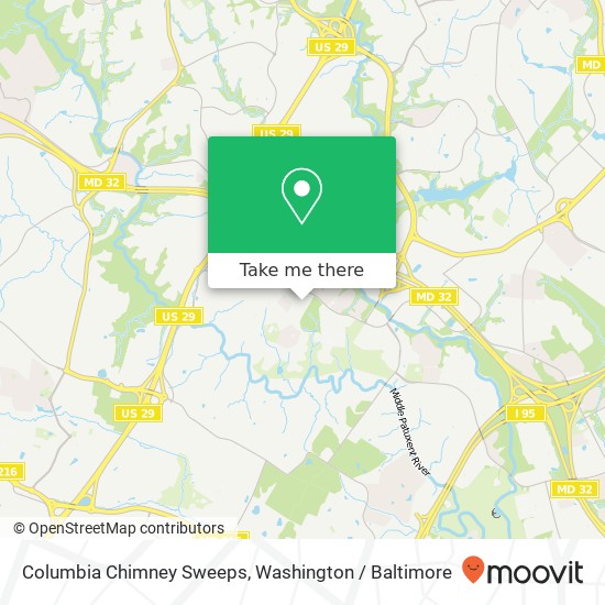 Columbia Chimney Sweeps, 8630 Guilford Rd map