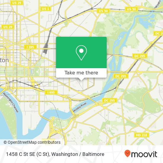1458 C St SE (C St), Washington, DC 20003 map