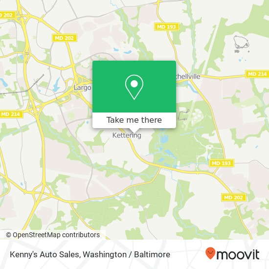 Mapa de Kenny's Auto Sales, 405 Kettering Ct