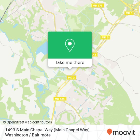 1493 S Main Chapel Way (Main Chapel Way), Gambrills, MD 21054 map