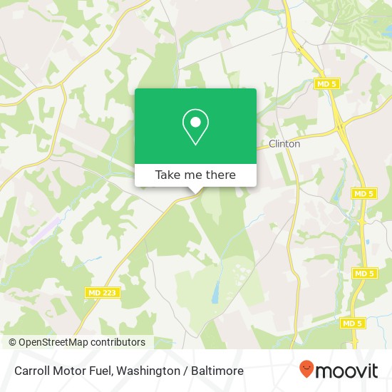 Carroll Motor Fuel, 9808 Piscataway Rd map