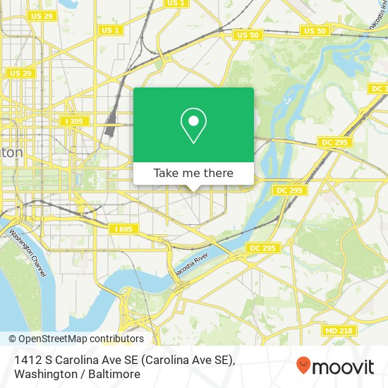 1412 S Carolina Ave SE (Carolina Ave SE), Washington, DC 20003 map