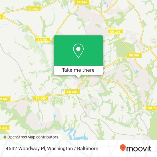 Mapa de 4642 Woodway Pl, Woodbridge, VA 22193