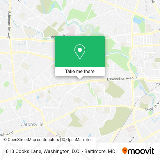 610 Cooks Lane map
