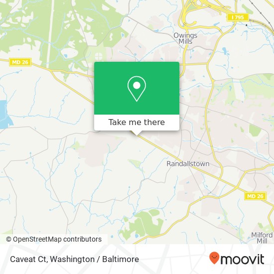 Caveat Ct, Randallstown, MD 21133 map