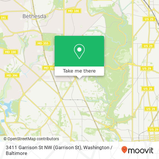 3411 Garrison St NW (Garrison St), Washington, DC 20008 map