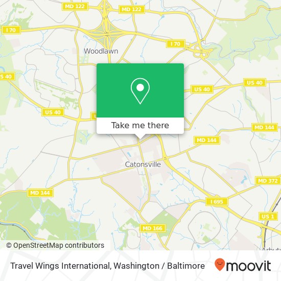 Mapa de Travel Wings International