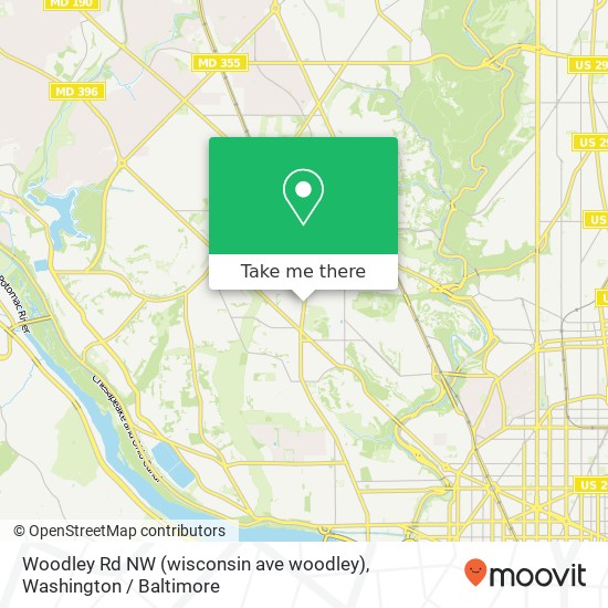 Woodley Rd NW (wisconsin ave woodley), Washington (WASHINGTON), DC 20016 map