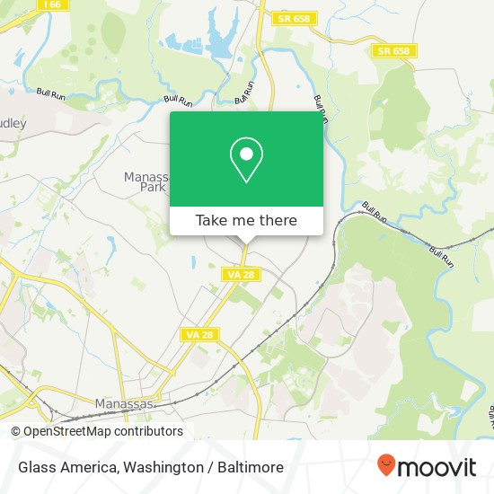 Mapa de Glass America, 8379 Centreville Rd