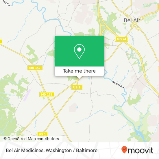 Bel Air Medicines, 1327 Baltimore Pike map