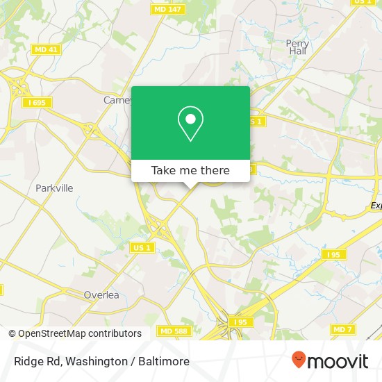 Mapa de Ridge Rd, Nottingham, MD 21236