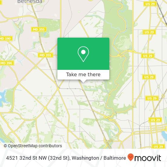 4521 32nd St NW (32nd St), Washington, DC 20008 map