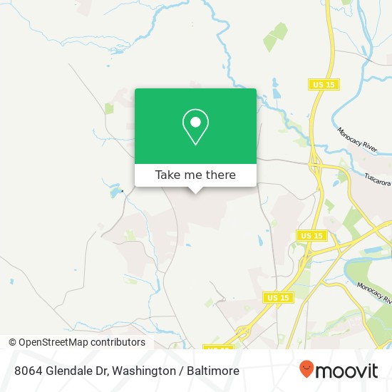 8064 Glendale Dr, Frederick, MD 21702 map