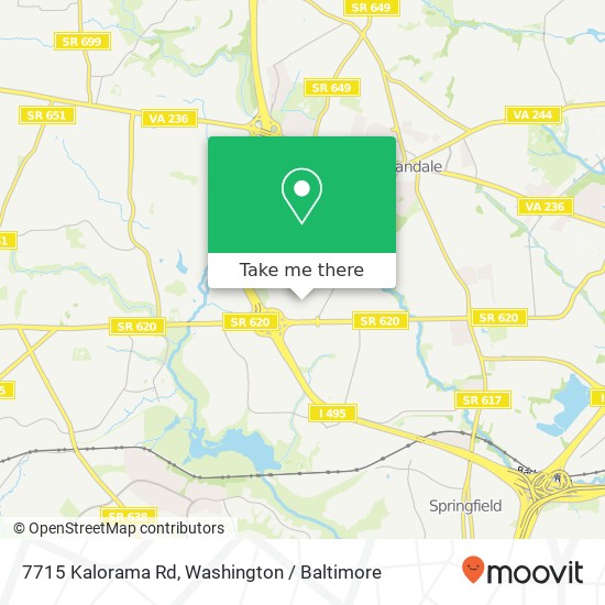 7715 Kalorama Rd, Annandale, VA 22003 map