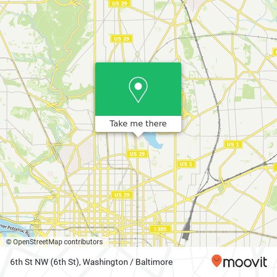 6th St NW (6th St), Washington, DC 20059 map