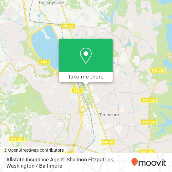 Mapa de Allstate Insurance Agent: Shannon Fitzpatrick, 2300 York Rd