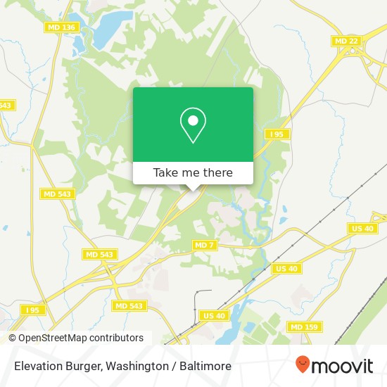 Elevation Burger, Aberdeen, MD 21001 map