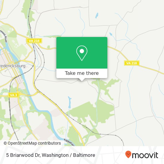 5 Briarwood Dr, Fredericksburg, VA 22405 map