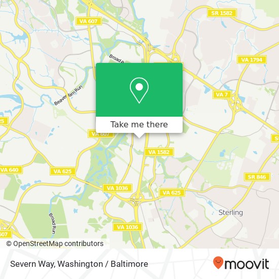 Severn Way, Sterling, VA 20166 map