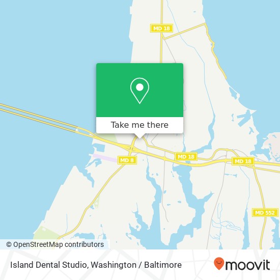 Mapa de Island Dental Studio, 202 Saint Claire Pl