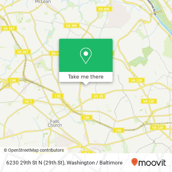 6230 29th St N (29th St), Arlington, VA 22207 map