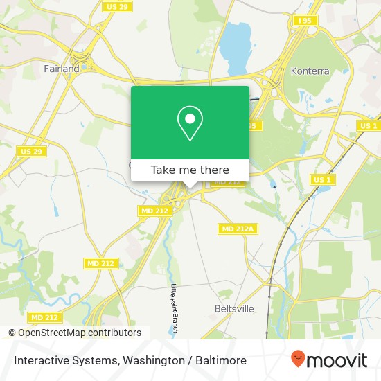 Mapa de Interactive Systems, 11700 Montgomery Rd