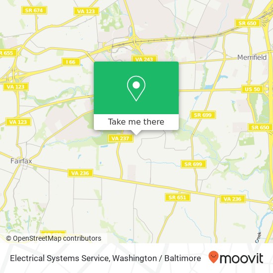 Mapa de Electrical Systems Service, 9305 Saint Marks Pl