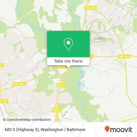 Mapa de MD-3 (Highway 3), Bowie, MD 20715