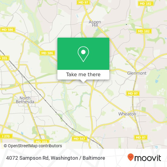 4072 Sampson Rd, Silver Spring (NORBECK), MD 20906 map