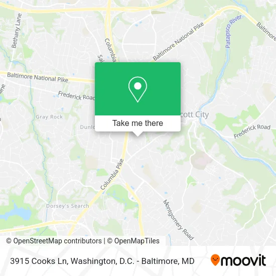 3915 Cooks Ln, Ellicott City, MD 21043 map