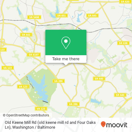 Old Keene Mill Rd (old keene mill rd and Four Oaks Ln), Burke, VA 22015 map