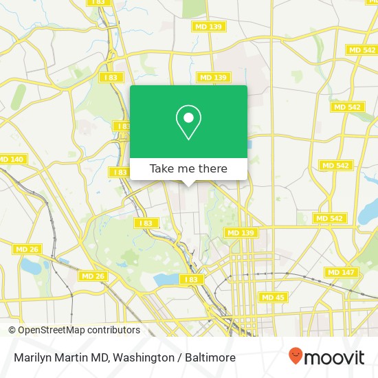 Mapa de Marilyn Martin MD, 711 W 40th St