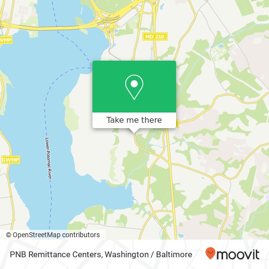 PNB Remittance Centers, 9213 Oxon Hill Rd map