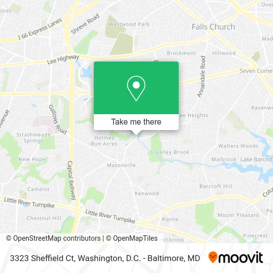 3323 Sheffield Ct map