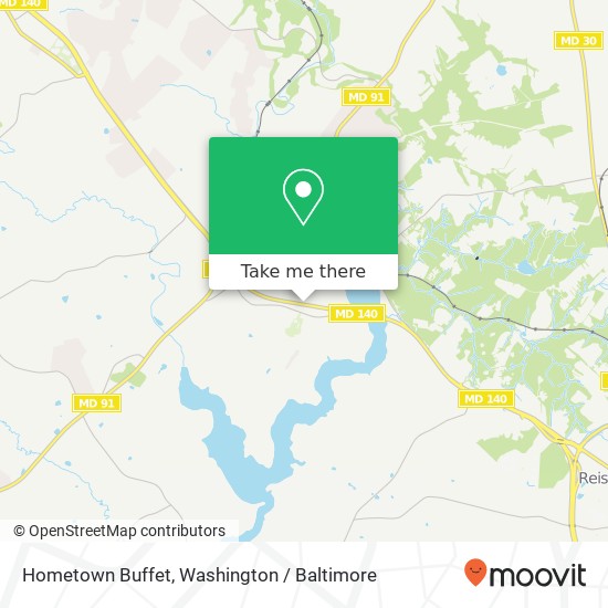 Hometown Buffet, 3240 Baltimore Blvd map