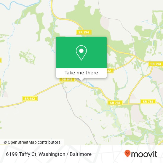 Mapa de 6199 Taffy Ct, Woodbridge, VA 22193