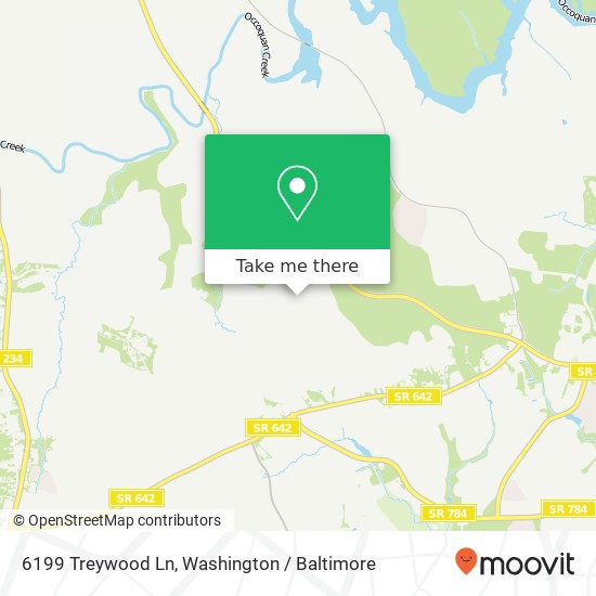 Mapa de 6199 Treywood Ln, Manassas, VA 20112