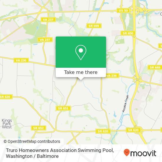 Mapa de Truro Homeowners Association Swimming Pool, 4146 Elizabeth Ln
